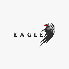 eagle logo design vector illustration