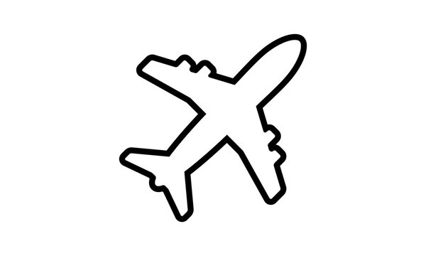  Plane icon vector image