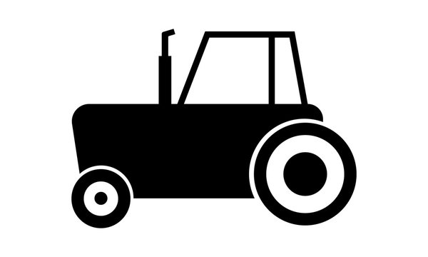  Tractor icon vector image