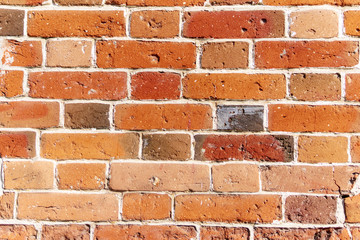 old red brick wall texture background