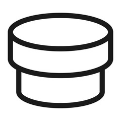 gift box - minimal line web icon. simple vector illustration. concept for infographic, website or app.