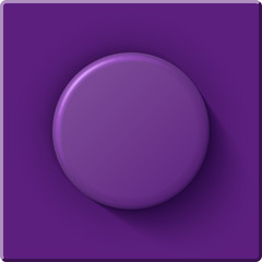 High quality glossy big purple detail from a plastic constructor.