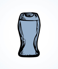 Plastic bottle of shampoo. Vector drawing