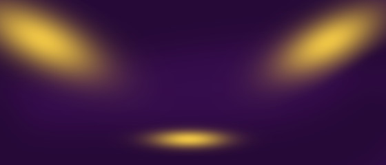 An abstract blurred image of a scene lit by two spotlights. Basis for design or other use.