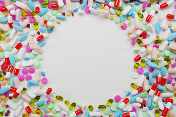 Round frame pills