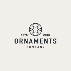 Abstract ornament logo design concept. Universal ornament logo.