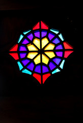 Detail of the stained glass window