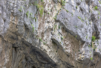 Rock formation in the mountains as a background