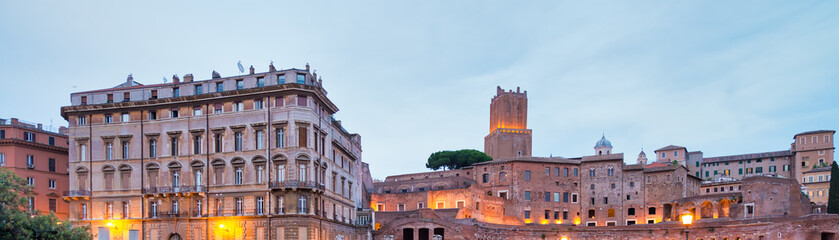 Imperial Forums in Rome, Italy