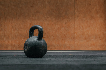 Naklejka na ściany i meble steel ball gym fitness equipment background