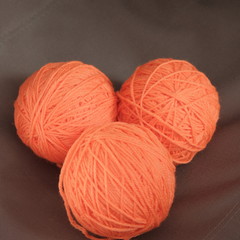 Close shot of cold weather winter handmade knitting clothes