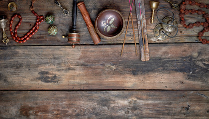 Tibetan religious objects for meditation