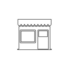 shop icon. Element of web for mobile concept and web apps icon. Outline, thin line icon for website design and development, app development