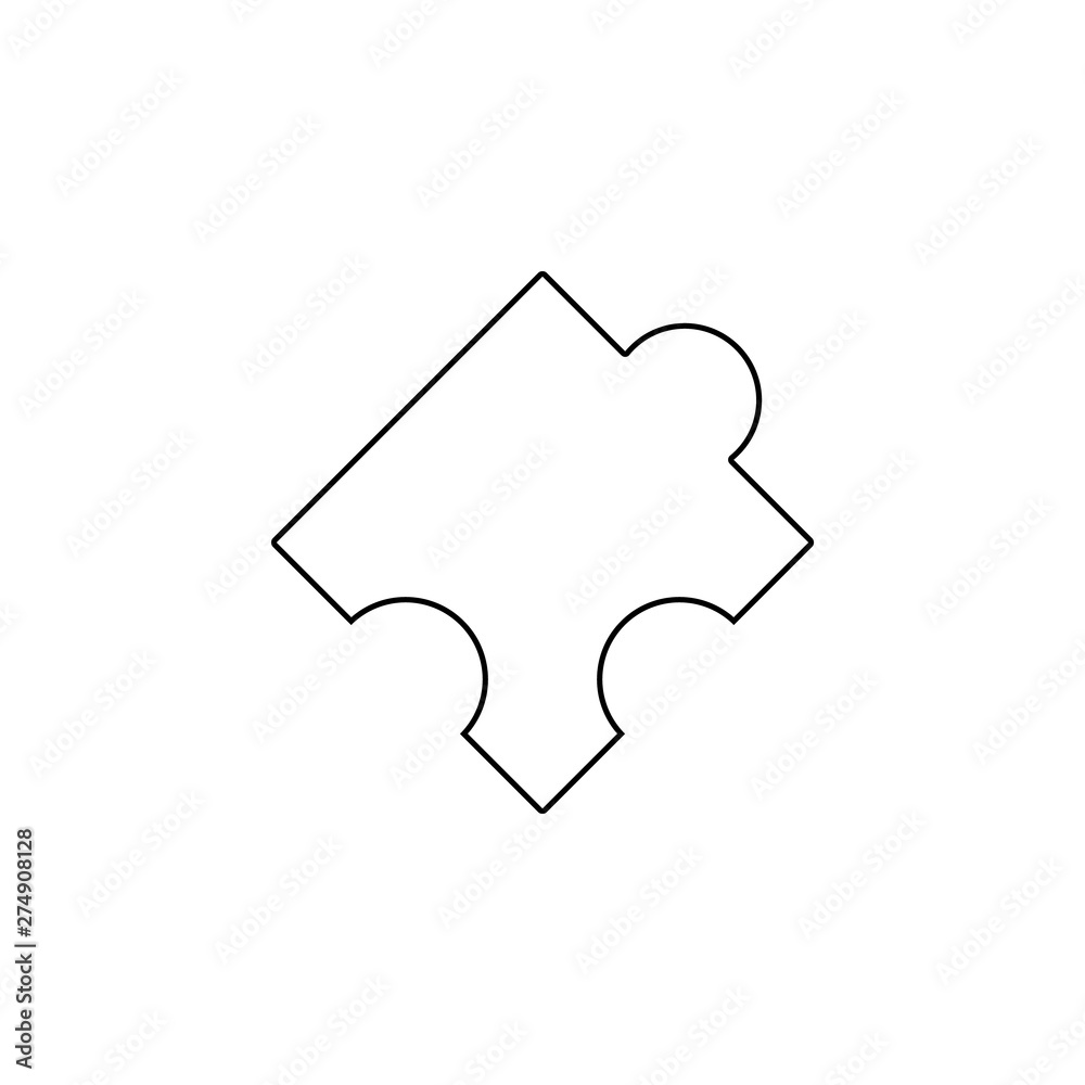 Poster puzzle icon. element of web for mobile concept and web apps icon. outline, thin line icon for websit