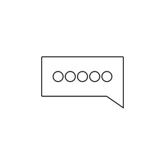 colloquial icon. Element of web for mobile concept and web apps icon. Outline, thin line icon for website design and development, app development