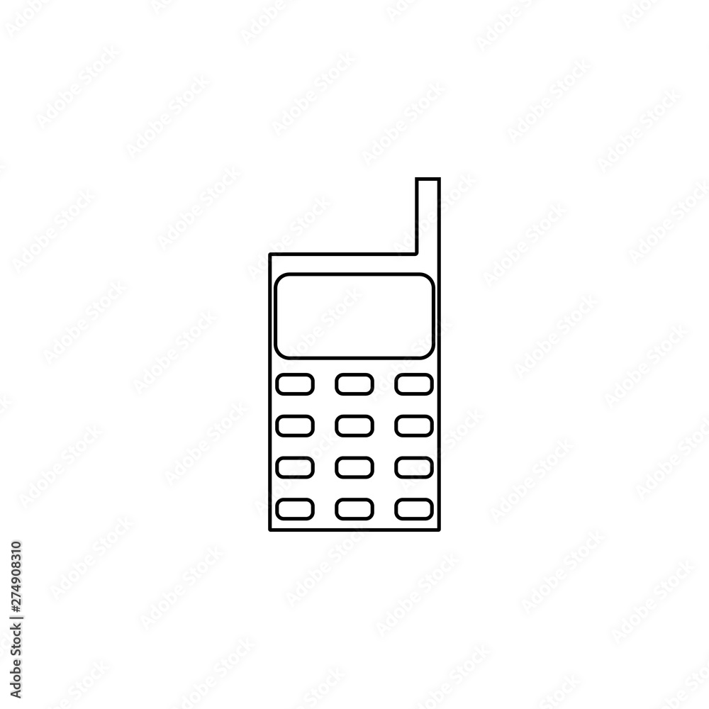 Aufkleber cellular telephone icon. element of web for mobile concept and web apps icon. outline, thin line ico