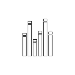 bar chart icon. Element of web for mobile concept and web apps icon. Outline, thin line icon for website design and development, app development