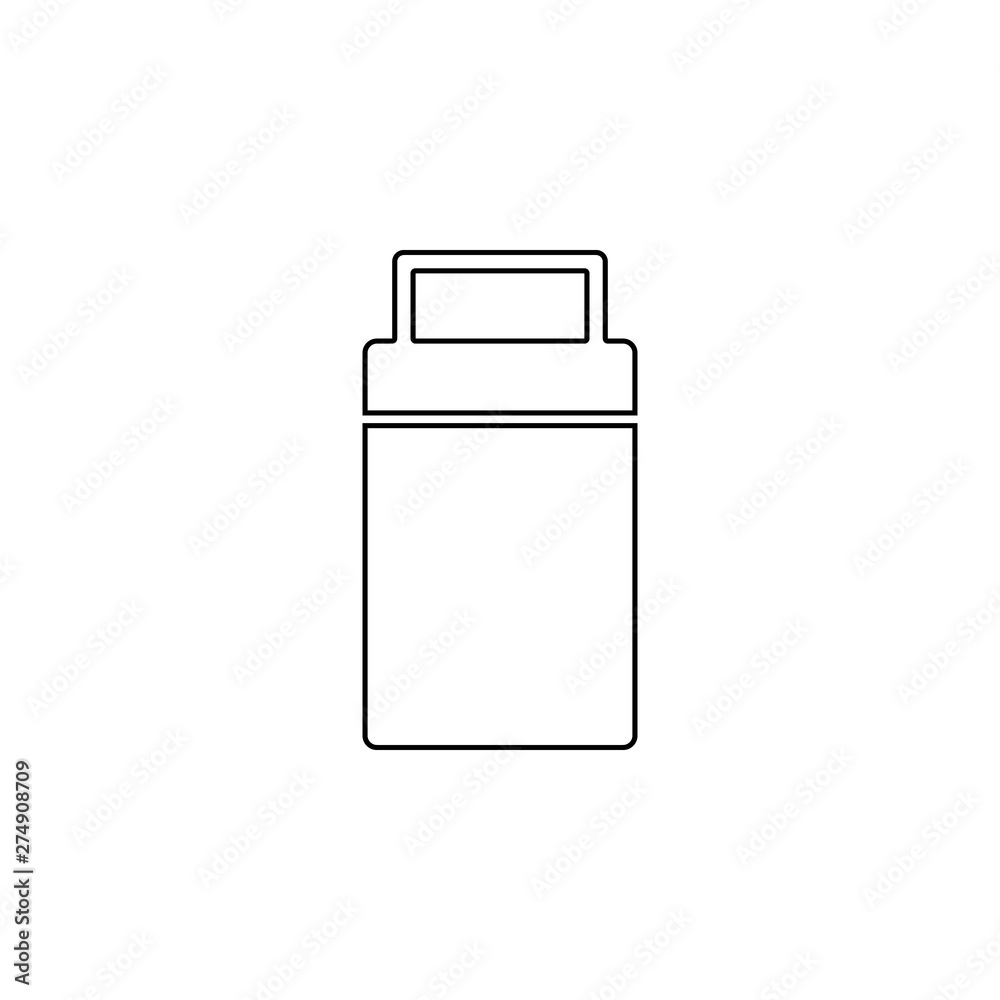Aufkleber suitcase icon. element of web for mobile concept and web apps icon. outline, thin line icon for webs