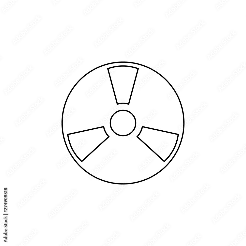 Aufkleber vinyl record icon. element of web for mobile concept and web apps icon. outline, thin line icon for 
