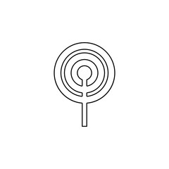 antenna sign icon. Element of web for mobile concept and web apps icon. Outline, thin line icon for website design and development, app development