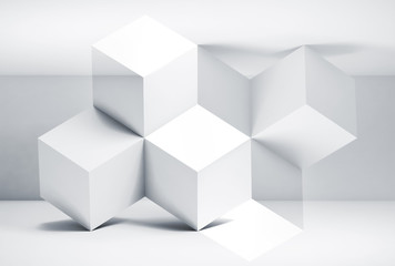 Abstract cg background with cubes