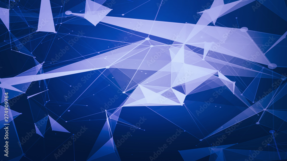Poster Abstract technology and science background futuristic network background