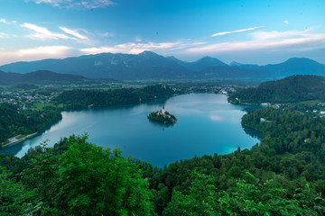 Bled island as seen from osojnia view point