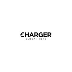 Creative Charger Logo Design Vector