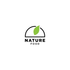 Nature Food Logo Design Vector