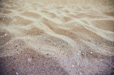 Fine beach sand in the summer sun