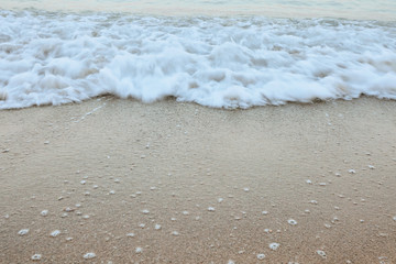 Fine beach and wawes under the summer sun