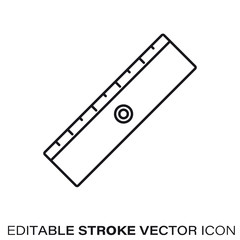 Ruler vector line icon