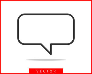 Talk bubble speech icon. Blank empty bubbles vector design elements. Chat on line symbol template. Dialogue balloon sticker silhouette.
