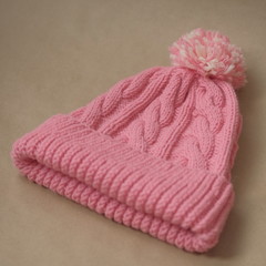 Close shot of cold weather winter handmade knitting clothes