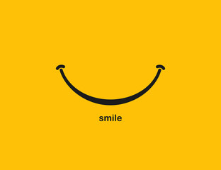 Smile icon logo, emoji face. Vector illustration