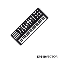 Synthesizer organ vector icon