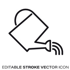 Watering can vector line icon © eyewave