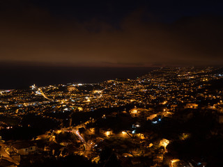 Funchal city at night