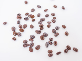 coffee beans isolated on white background