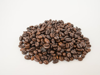 coffee beans isolated on white background