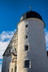 Fototapeta na wymiar rundturm vom alten schloss in wurzen, deutschland