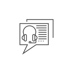 Online Consulting Line Icon