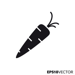Carrot vector glyph icon