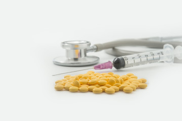 Healthy and medical pills, pharmacy pills