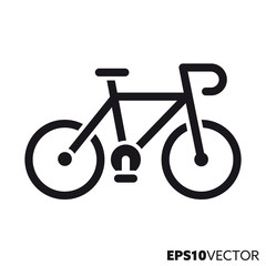 Bicycle vector glyph icon