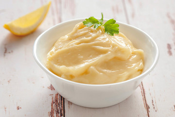 Mayonnaise sauce.