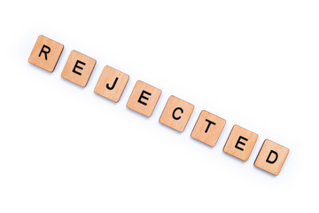 The word REJECTED