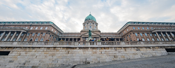 Exterior view of the famous Buda Castle