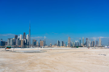Fototapeta na wymiar Dubai cityscapes with Burj Khalifa at daytime
