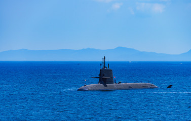 The image of national defense, submarine, navy